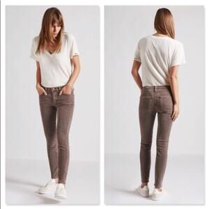 Current/Elliott The Stiletto Corduroy Brown Skinny Pants